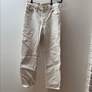 Levi's Premium Off-White Denim Jeans 501